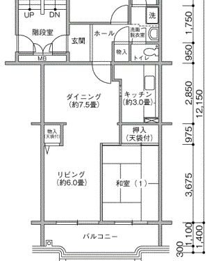 霧が丘グリーンタウン65㎡2LDK